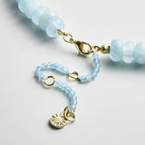 Joyce Semi-Precious Beaded Necklace - Blue Lace Agate