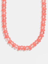 BaubleBar Joyce Semi-Precious Beaded Necklace - Cherry Quartz - 
    Beaded necklace for stacking 
  
