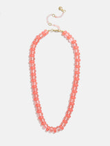 BaubleBar Joyce Semi-Precious Beaded Necklace - Cherry Quartz - 
    Beaded necklace for stacking 
  

