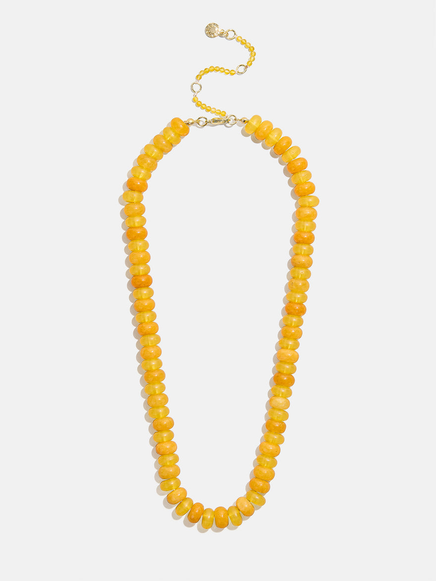 Joyce Semi-Precious Beaded Necklace - Citrine
