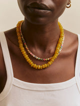 BaubleBar Nina Semi-Precious Necklace - Gold/Multi - 
    Multicolored stones on a sleek gold necklace
  
