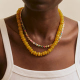 Joyce Semi-Precious Beaded Necklace - Citrine
