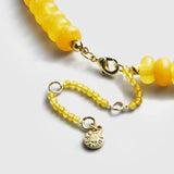 Joyce Semi-Precious Beaded Necklace - Citrine