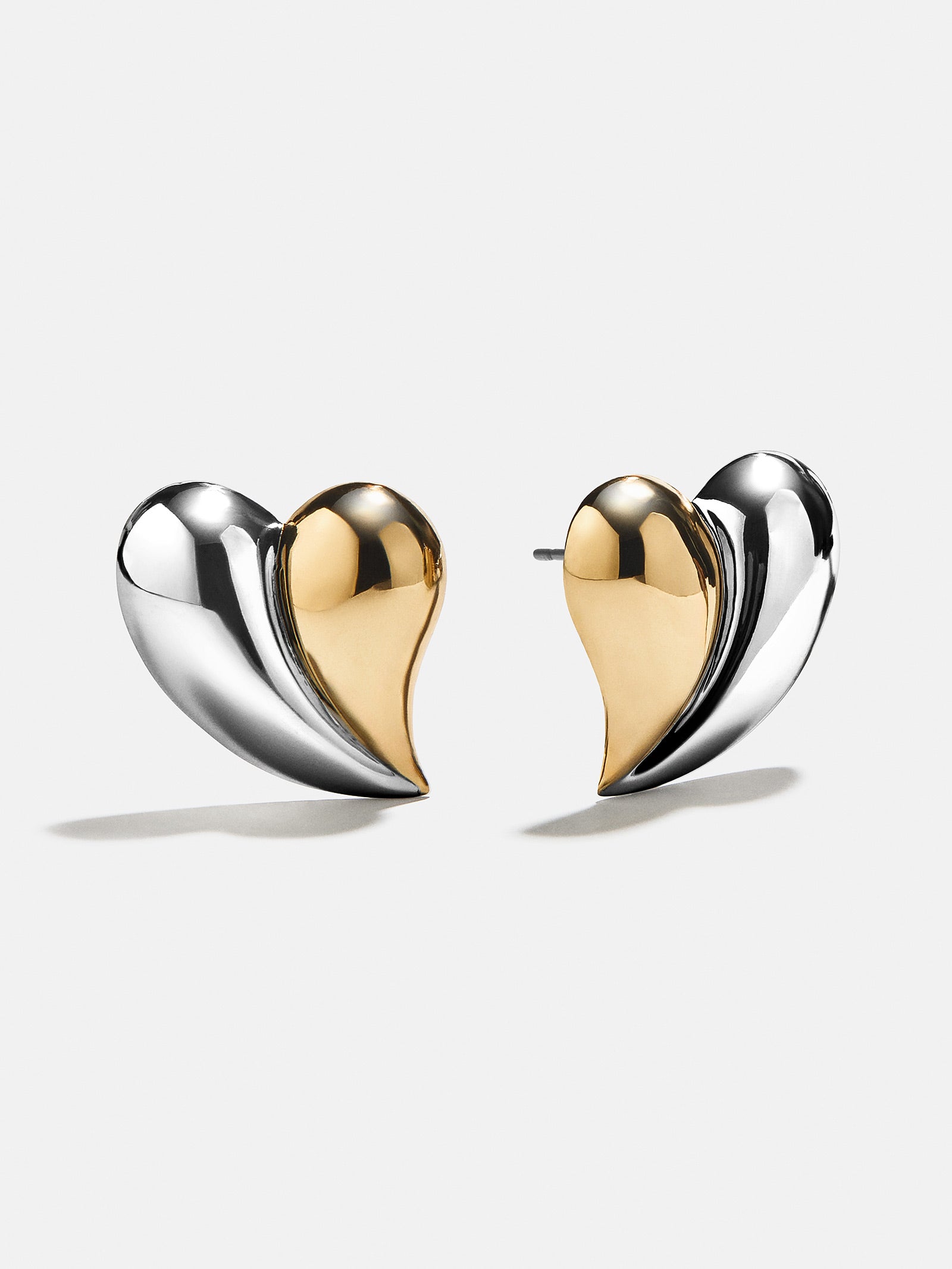 Better Together Heart Earrings - Gold/Silver