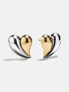 Better Together Heart Earrings - Gold/Silver