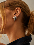 Better Together Heart Earrings - Gold/Silver