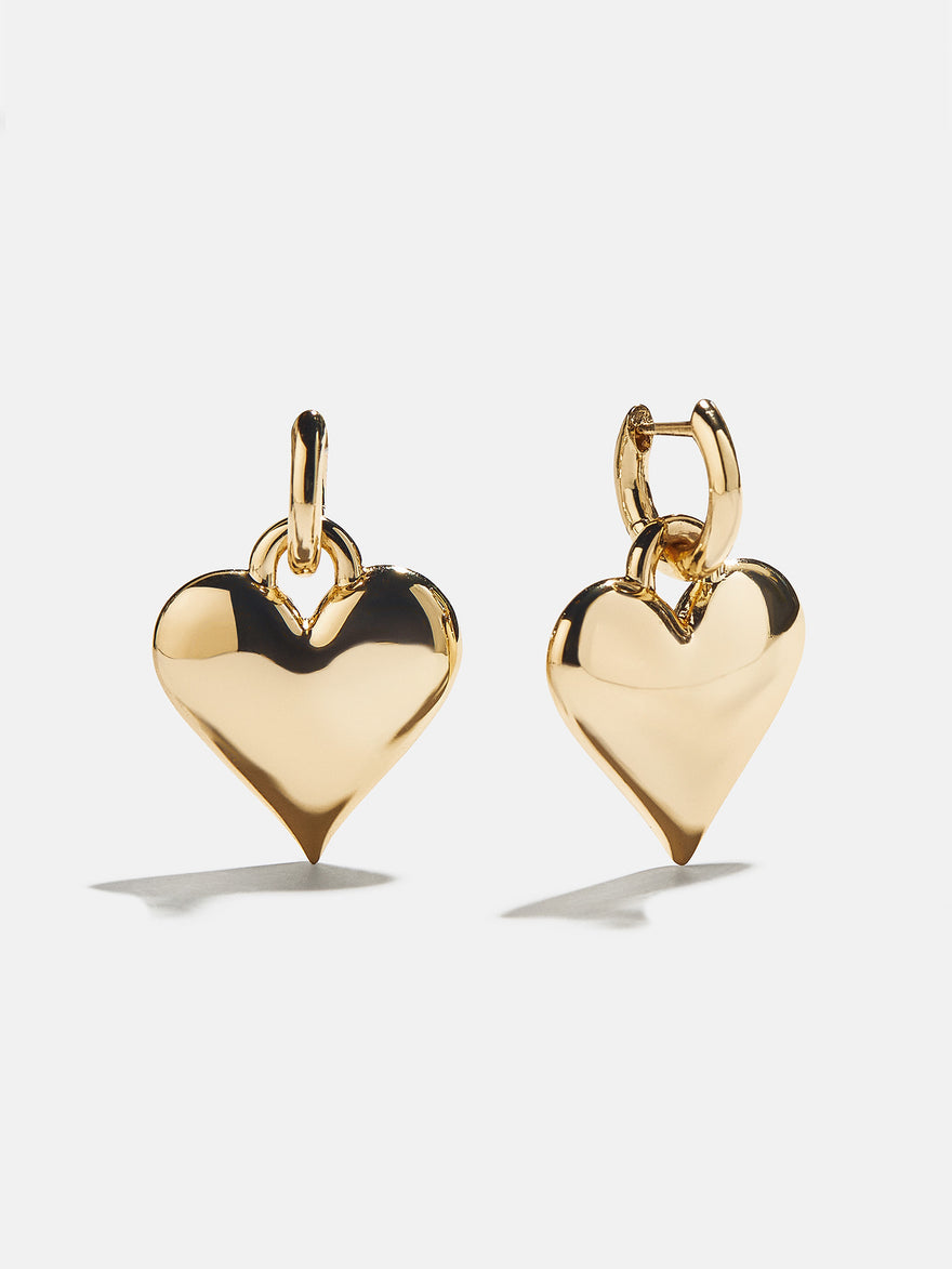 Millie Bubble Heart Earrings - Gold