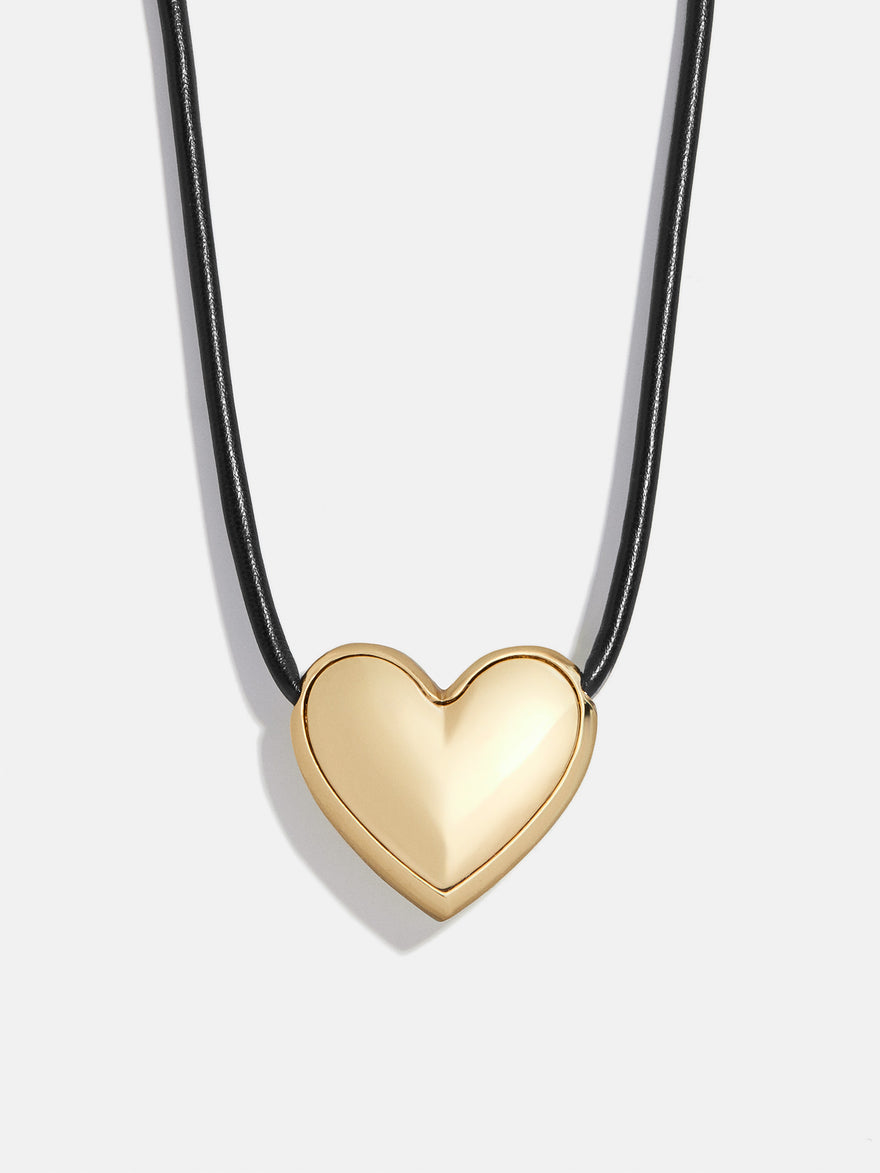 Millie Bubble Heart Paracord Necklace - Gold