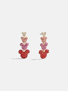 Disney Mickey Mouse Pavé Drop Earrings - Pink