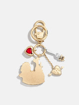 BaubleBar Disney Lady and the Tramp Dynamic Duo Bag Charm - Disney Lady & the Tramp - 
    Gold keychain with Disney charms 
  
