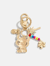 BaubleBar Disney Lilo & Stitch Dynamic Duo Bag Charm - Disney Stitch - 
    Gold keychain with Disney charms 
  
