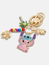BaubleBar Disney Lilo & Stitch Dynamic Duo Bag Charm - Disney Stitch - 
    Gold keychain with Disney charms 
  
