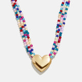Millie Kids' Bubble Heart Necklace - Gold/Multi
