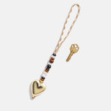 Free Spirit Bag Charm - Gold/Brown