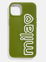 BaubleBar Fine Line Custom iPhone Case - Olive/White - 
    Custom Phone Case
  
