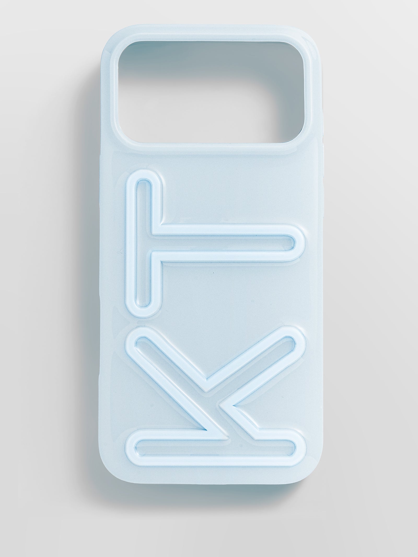 Fine Line Custom iPhone Case - Baby Blue/Baby Blue