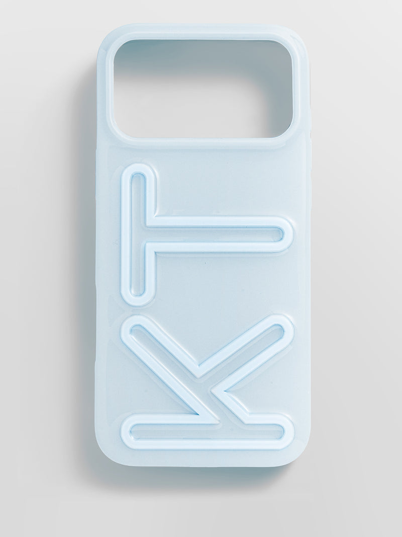 Fine Line Custom iPhone Case - Baby Blue/Baby Blue