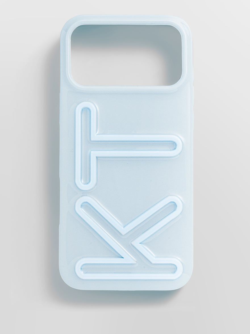 Fine Line Custom iPhone Case - Baby Blue/Baby Blue