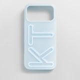 Fine Line Custom iPhone Case - Baby Blue/Baby Blue