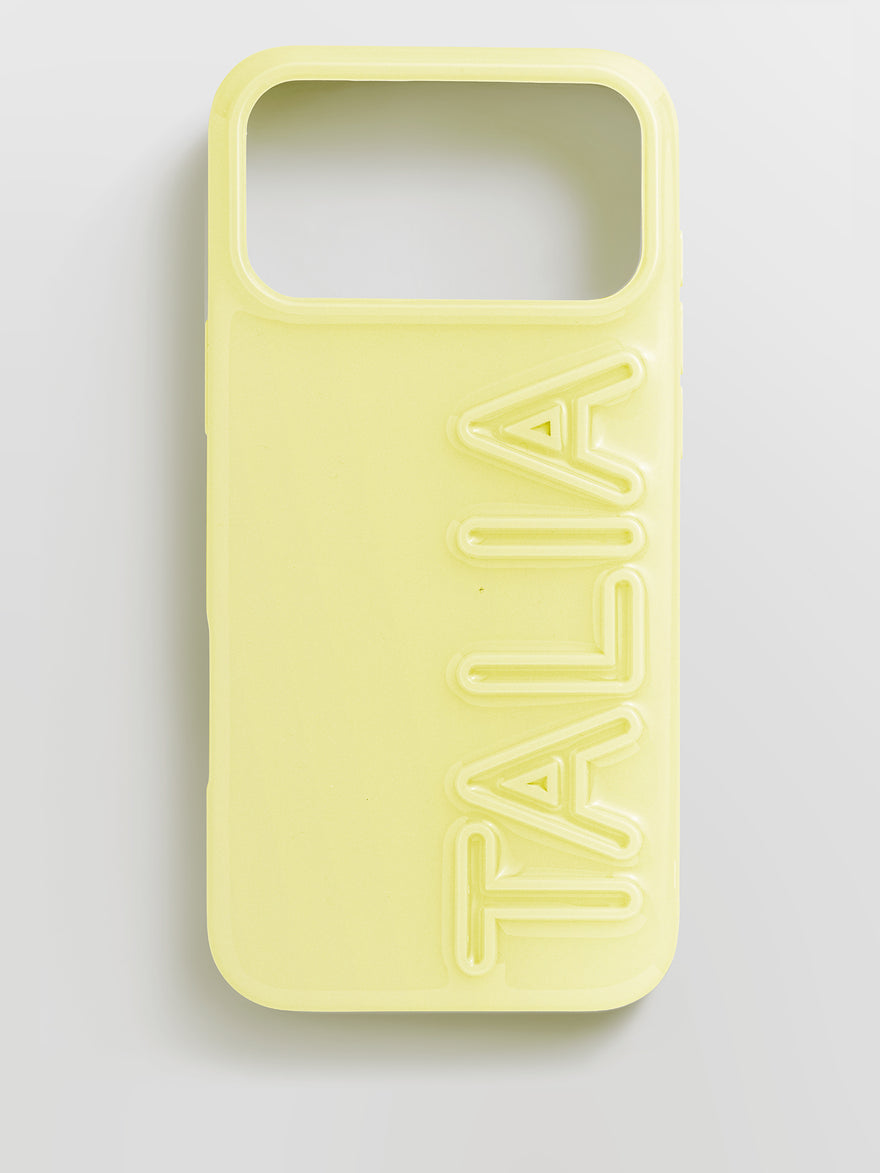 Fine Line Custom iPhone Case - Light Yellow/Light Yellow