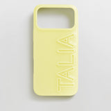 Fine Line Custom iPhone Case - Light Yellow/Light Yellow