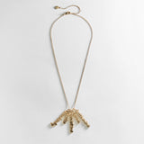 Mini Gold Script Cluster Custom Nameplate Necklace - 1 Name
