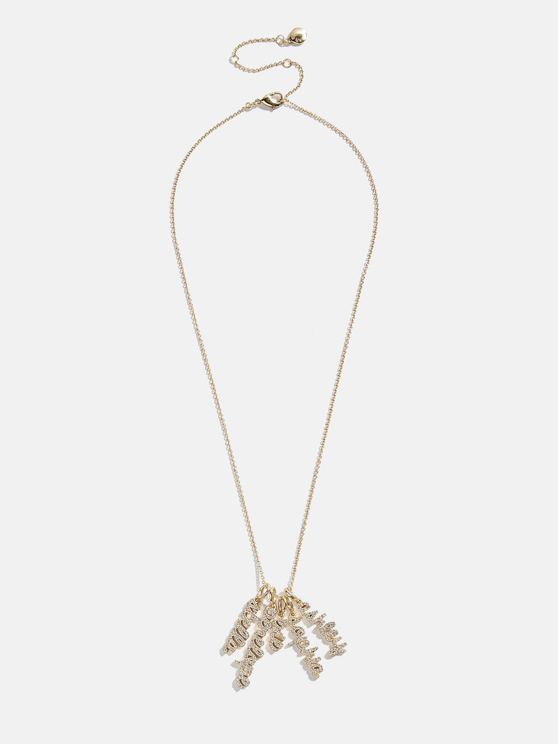BaubleBar Mini Pavé Script Cluster Custom Nameplate Necklace - 1 Name - 
    Get Gifting Early: 20% Off Custom
  
