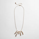 Mini Pavé Script Cluster Custom Nameplate Necklace - 2 Names