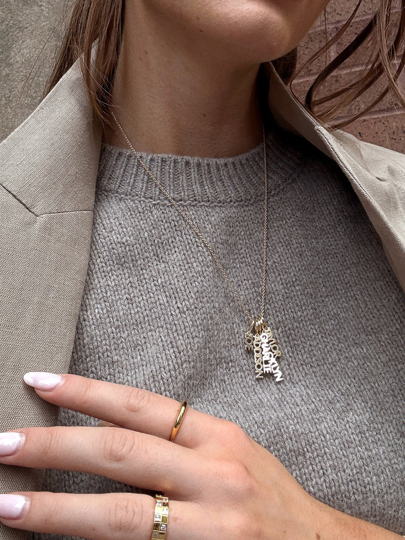 BaubleBar Mini Gold Block Cluster Custom Nameplate Necklace - 5 Names - 
    Get Gifting Early: 20% Off Custom
  
