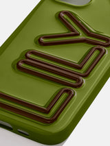 BaubleBar Fine Line Custom iPhone Case - Olive/Brown - 
    Custom Phone Case
  
