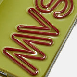 Fine Line Custom iPhone Case - Olive Green/Dark Brown