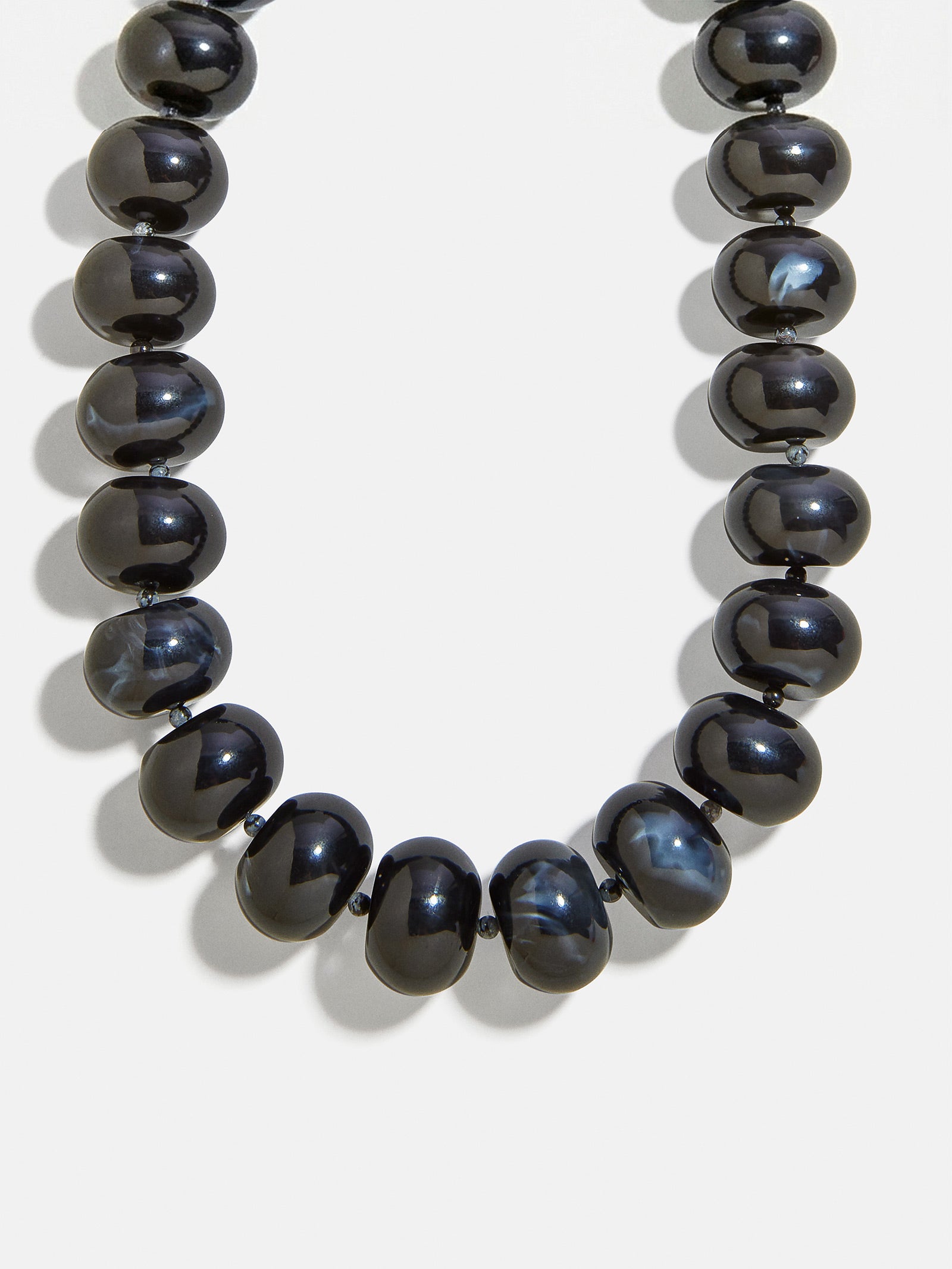 Joan Semi-Precious Necklace - Obsidian