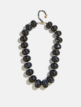 BaubleBar Joan Semi-Precious Necklace - Obsidian - 
    Obsidian chunky bead necklace
  
