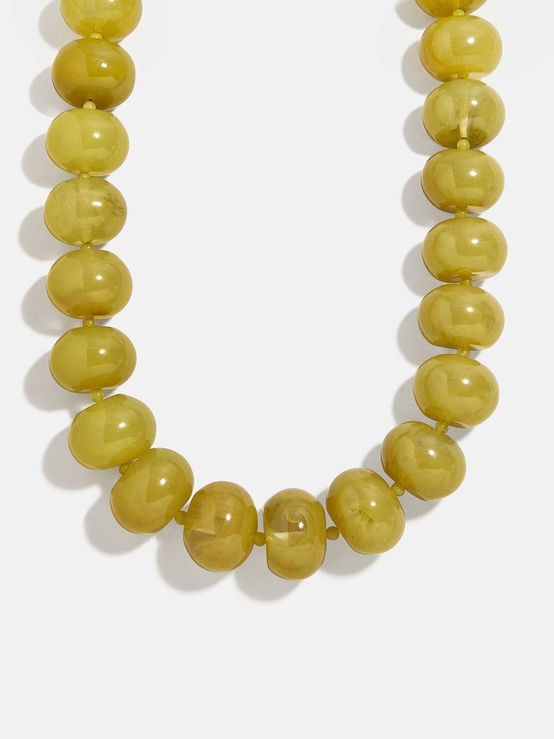 Joan Semi-Precious Necklace - Olive