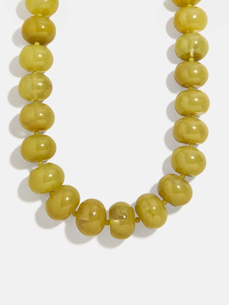 Joan Semi-Precious Necklace - Olive