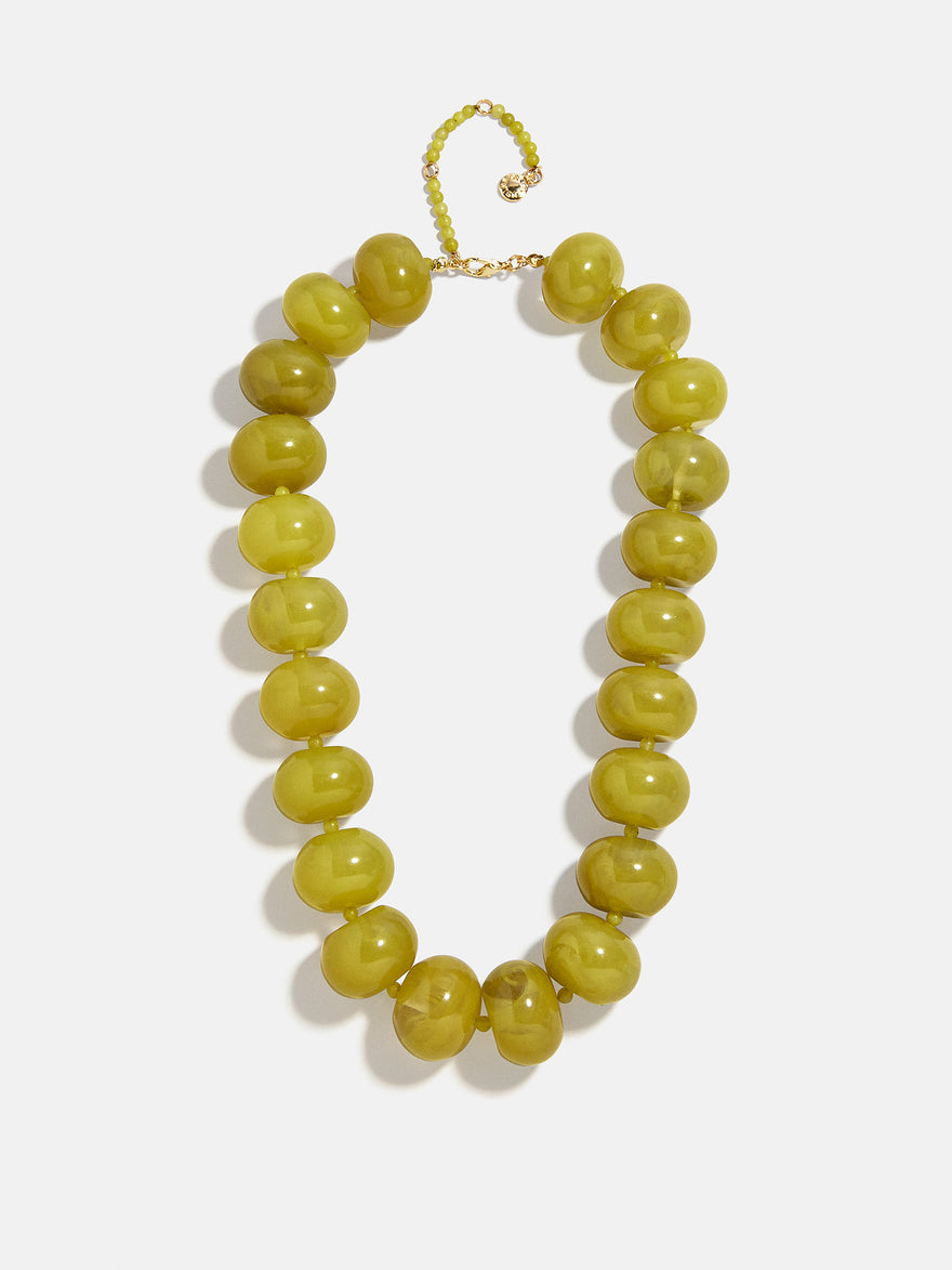 Joan Semi-Precious Necklace - Olive