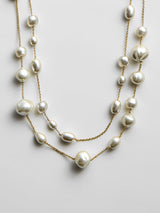 BaubleBar Blair Layered Pearl Necklace - Blair Layered Pearl Necklace - 
    Multi strand pearl necklace
  
