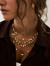 BaubleBar Blair Layered Pearl Necklace - Blair Layered Pearl Necklace - 
    Multi strand pearl necklace
  
