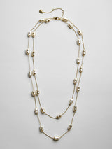BaubleBar Teagan Long Pearl Necklace - Teagan Long Pearl Necklace - 
    Gold chain for necklace layering
  
