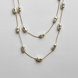 Teagan Long Pearl Necklace - Teagan Long Pearl Necklace