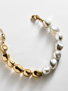Johna Gold Pearl Bracelet - Gold/Pearl