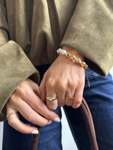 BaubleBar Johna Gold Pearl Bracelet - Gold/Pearl - 
    Bracelet for stacking
  
