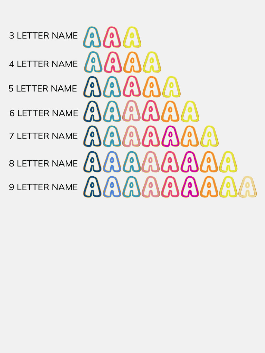 Color Me Mine Kids’ Custom Nameplate Necklace - Multi