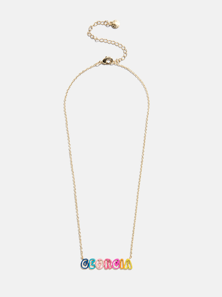 Color Me Mine Kids’ Custom Nameplate Necklace - Multi