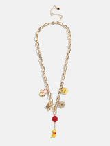 BaubleBar Disney Winnie the Pooh Dynamic Duo Charm Necklace - Disney Winnie the Pooh - 
    Chunky gold chain with Disney charms 
  

