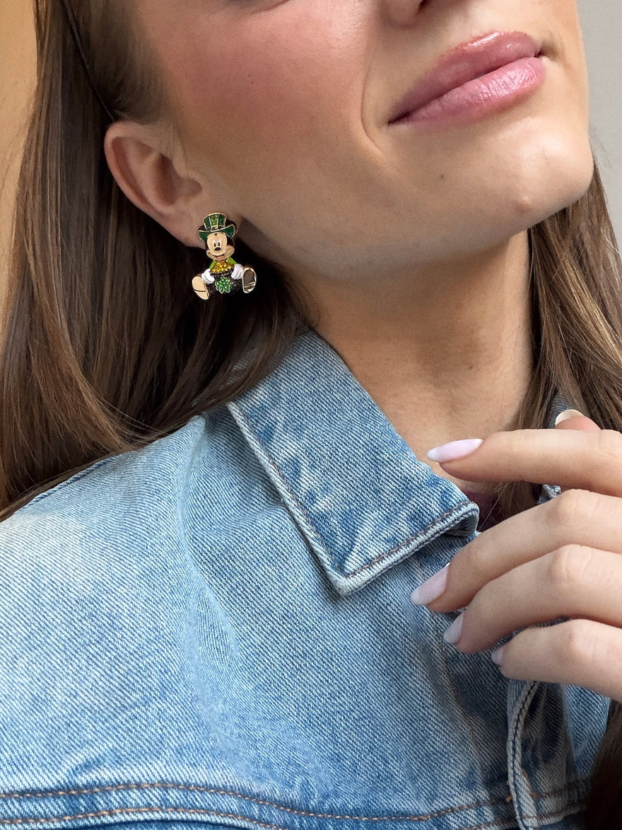 Disney Mickey Mouse St. Patrick’s Day Earrings - Mickey Mouse