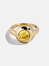 BaubleBar Round - 
    Statement gold ring
  
