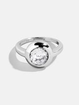 BaubleBar Round - 
    Statement silver ring 
  
