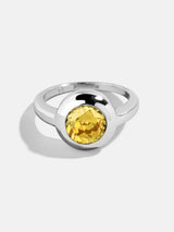 BaubleBar Round - 
    Statement silver ring 
  
