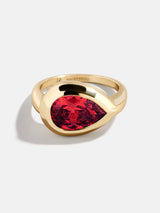 BaubleBar Pear - 
    Statement gold ring
  
